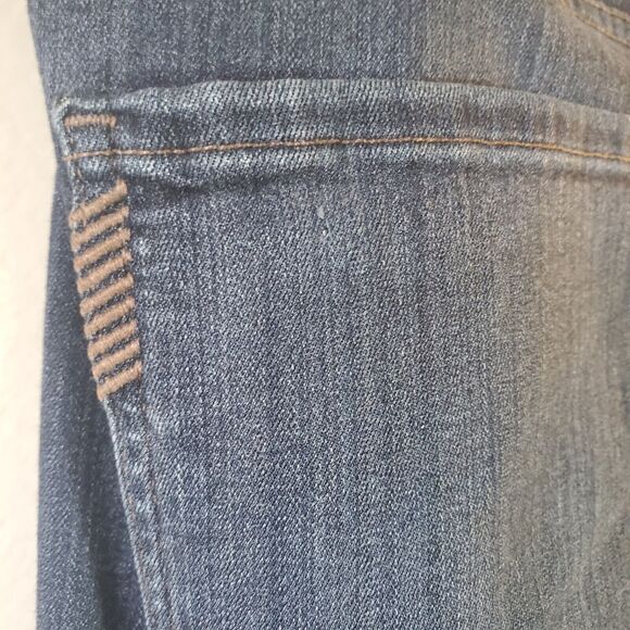 Paige Mens Jeans Federal Straight Stretch Denim Blue Tag 33 measured Size 34x32 - Picture 5 of 9